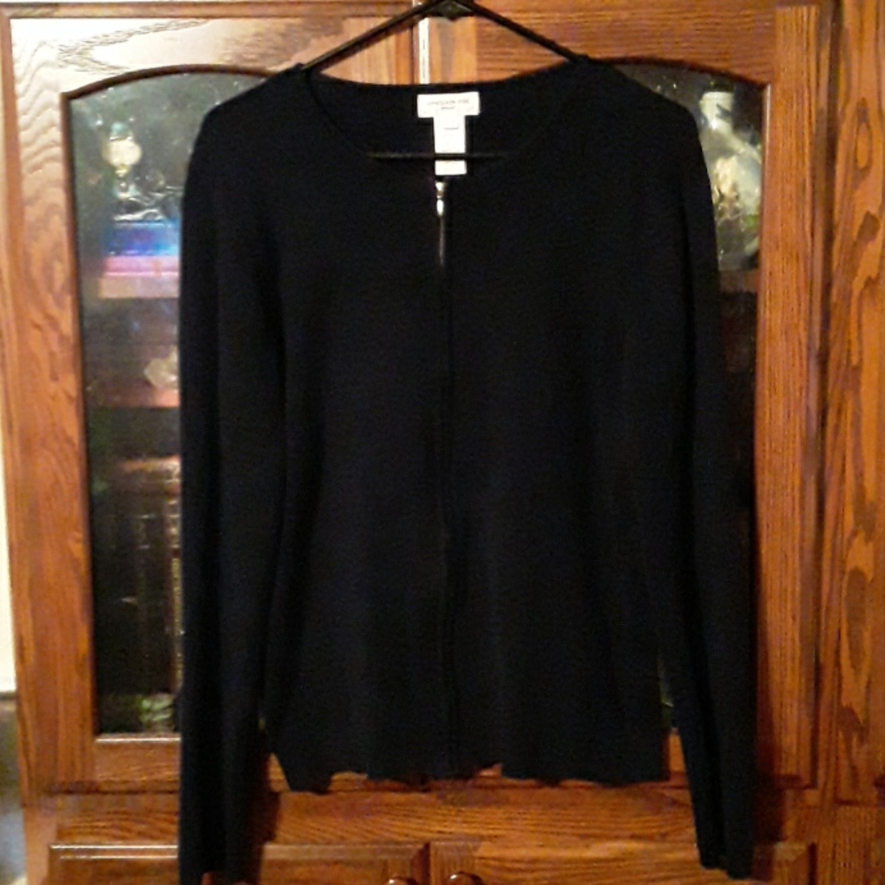 Jones New York 100% Cotton Zipper Front